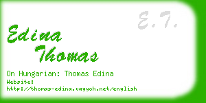 edina thomas business card